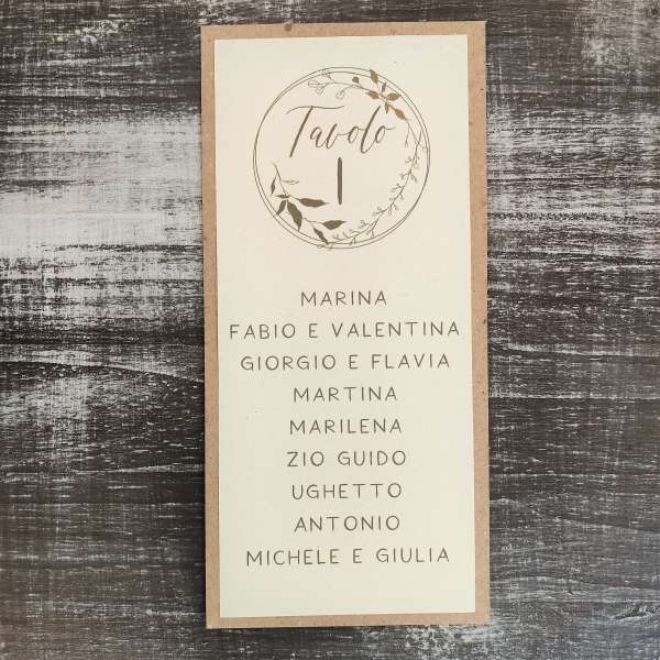 cartoncino tabelau